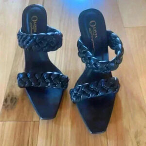 Black Braided Heels